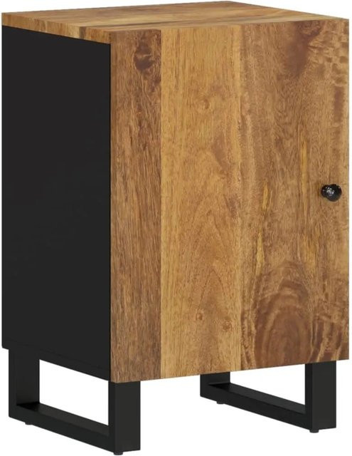 vidaXL Badschrank aus Massivholz Mango in Braun, Wandmontage, B/T/H: 38 x 33 x 58 cm - Bild 1