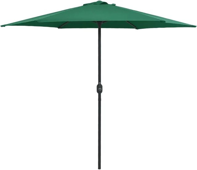 furnicato Sonnenschirm mit Aluminium-Mast in Grün, B/T/H: 270 x 246 cm - Bild 1
