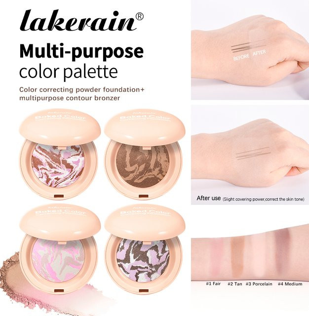 Lakerain Farbkorrigierendes Foundation-Puder, Unisex - Bild 1