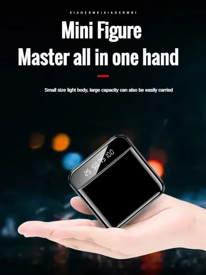 OnePlus Mini Power Bank Tragbares Ladegerät mit LED-Digital-Display, 30000mAh, Schwarz - Bild 5