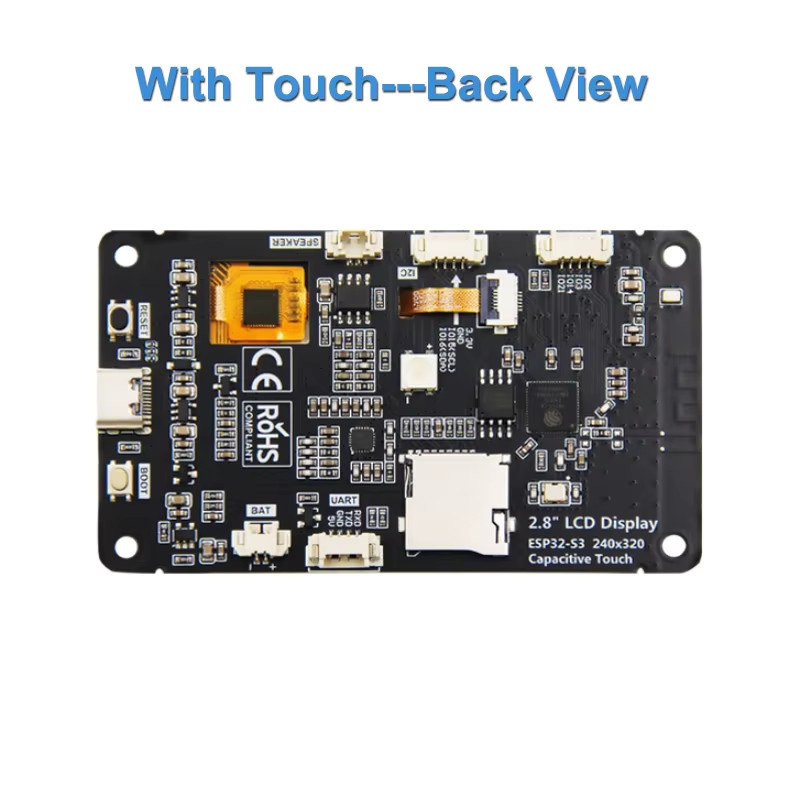 FUNKEYDO ESP32-S3 Development Board mit 2,8 Zoll IPS TFT Touchscreen LCD Modul in Schwarz, unterstützt Wi-Fi, Bluetooth und Xiaozhi AI für Arduino IDE und LVGL - Bild 2