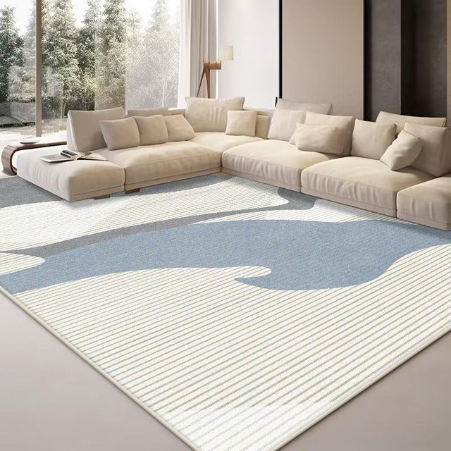 Karpetti Moderner Abstrakter Teppich Blau, Waschbar und Rutschfest, B/T: 180 x 250 cm - Bild 1