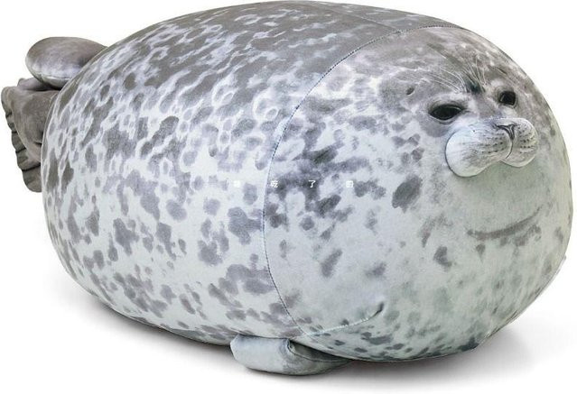 Yiran toy Robben-Blob-Kissen, Plüschtier, Grau, ab 3 Jahre - Bild 1