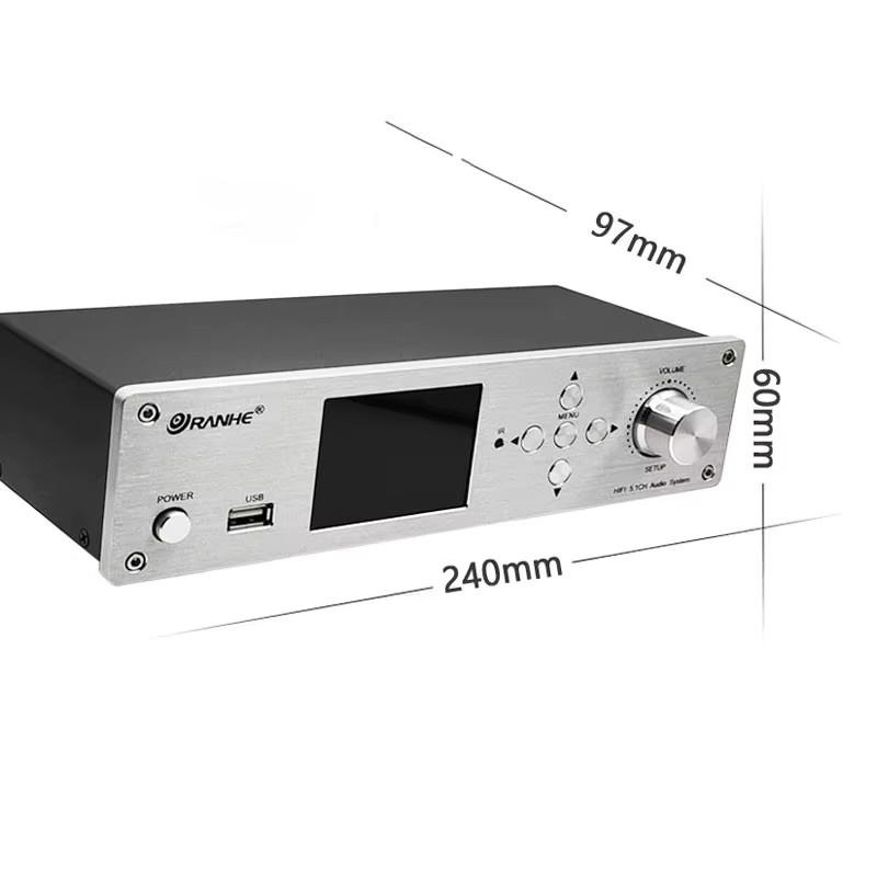SzHuaChen DSD DTS AC3 Decoder 5.1CH Audio DAC mit Bluetooth 5.0, HDMI, USB, Glasfaser und Koaxial SPDIF in Schwarz - Bild 5