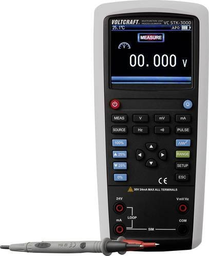 Voltcraft VC STK-3000 Stromschleifenkalibrator für Spannung, Strom und Frequenz in Grau - Bild 1