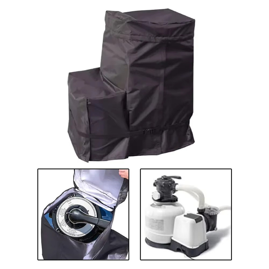 Wasserdichte Pool Pumpen Abdeckung für INTEX Sandfilterpumpen 14-16 Zoll aus 420D Material - Bild 2