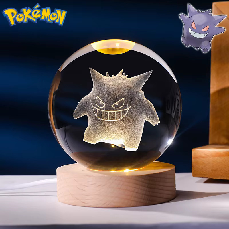 TAKARA TOMY Pokemon 3D Kristallkugel aus Glas mit Nachtlicht für Kinder, transparent - Bild 2