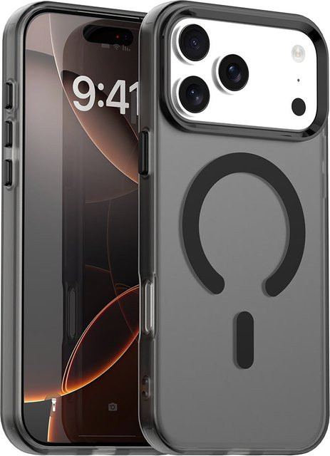 Techsuit CandyCase MagSafe Schutzhülle für Apple iPhone 17 Pro Max, Schwarz - Bild 1
