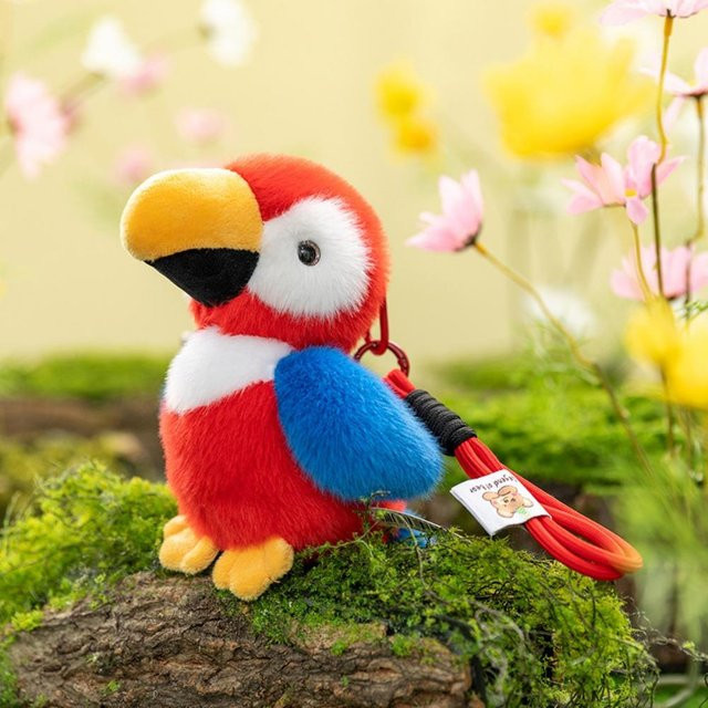 Schlüsselanhänger Spatzenvogel, Bunte Vögel, Kinder - Bild 1