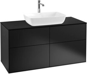 V&B Waschtischunterschrank Finion in Blau lackiert, Breite: 120 cm, Tiefe: 50,1 cm - Bild 1