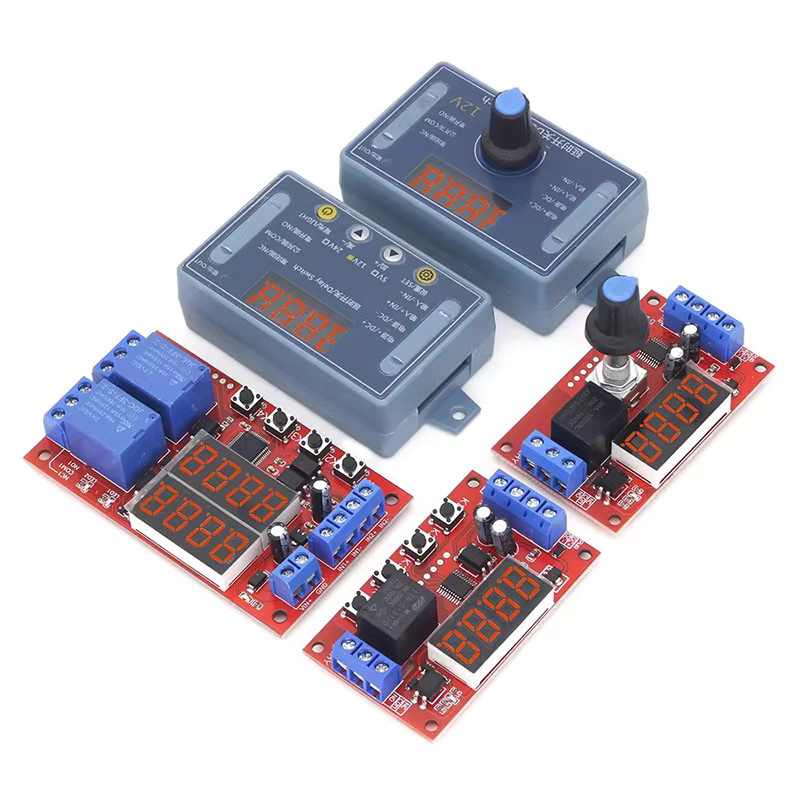 Si Tai&SH Einstellbares Zeitverzögerungs-Relais Modul mit 32 Modi und LED Digital Display für DC 5V 12V 24V 10A Trigger Timer Steuerschalter - Bild 4