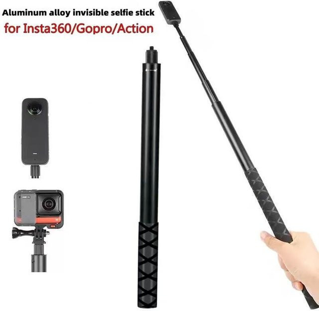 Unsichtbarer Selfie-Stick für Insta360 X4 und X3 als Bullet Time Bundle-Griff und Panoramakamera-Zubehör in Schwarz von DJI - Bild 1