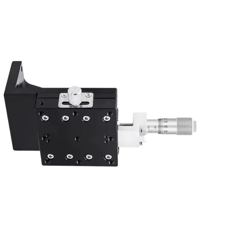 VINTA Manuelle Lineare Führung Plattform LV-80C2 mit Kreuzrollen und Z-Achsen-Aufzug, Schwarz, 80 x 80 mm - Bild 2