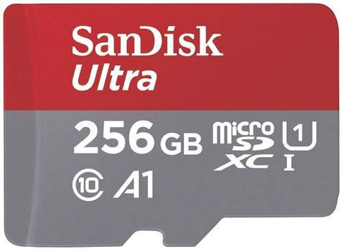 SanDisk Ultra microSDXC Speicherkarte 256GB mit Adapter A1 UHS-I Class 10 - Bild 1