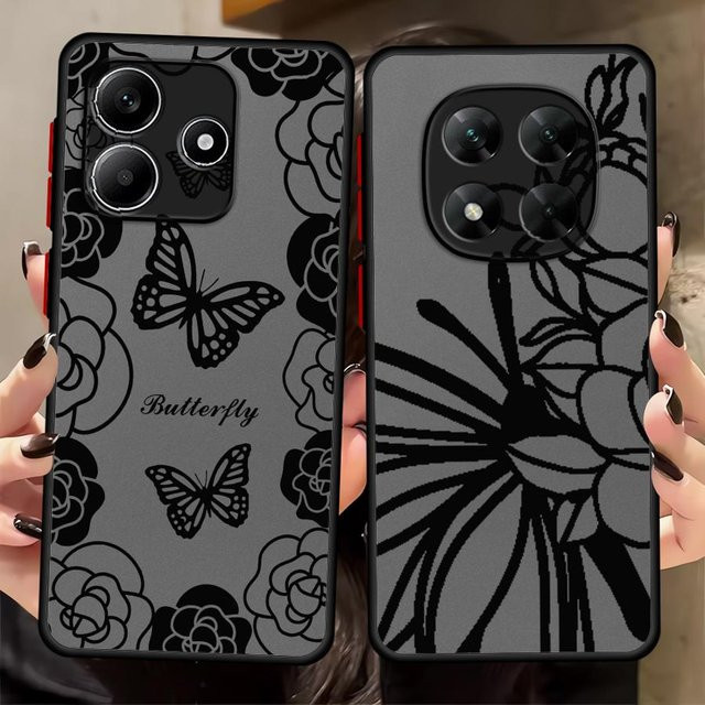 Bunte Xiaomi Handyhülle mit niedlichem Cartoon-Schmetterlings-Design für verschiedene Modelle - Bild 1