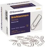 Soennecken Büroklammern in silberner Farbe aus Metall mit spitzer Form, 1.000 Stück pro Packung - Bild 1