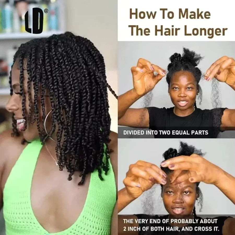 Lolely Dream Ultimate Kinky Bulk Echthaar für Zöpfe, Dreadlocks und Locs - Bild 3