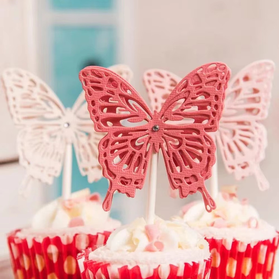 Osterei-Schmetterlinge und Frühlings-Stanzformen Set für DIY Scrapbooking und Basteln mit Stechpalmenblättern, Tags, Zahlen und Umschlägen - Bild 2