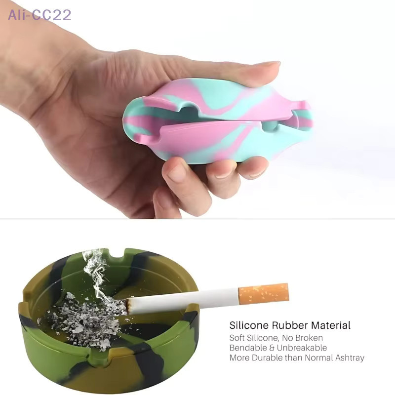 JETTING Tragbarer Camouflage-Aschenbecher aus weichem Silikon in Multicolour - Bild 4