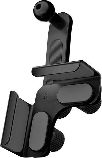TONGDAYTECH Universelle Autohalterung für Handys aus Legierung in Schwarz mit verstellbarem Winkel und Silikon-Antirutsch-Pad für das Auto-Displaybildschirm - Bild 1