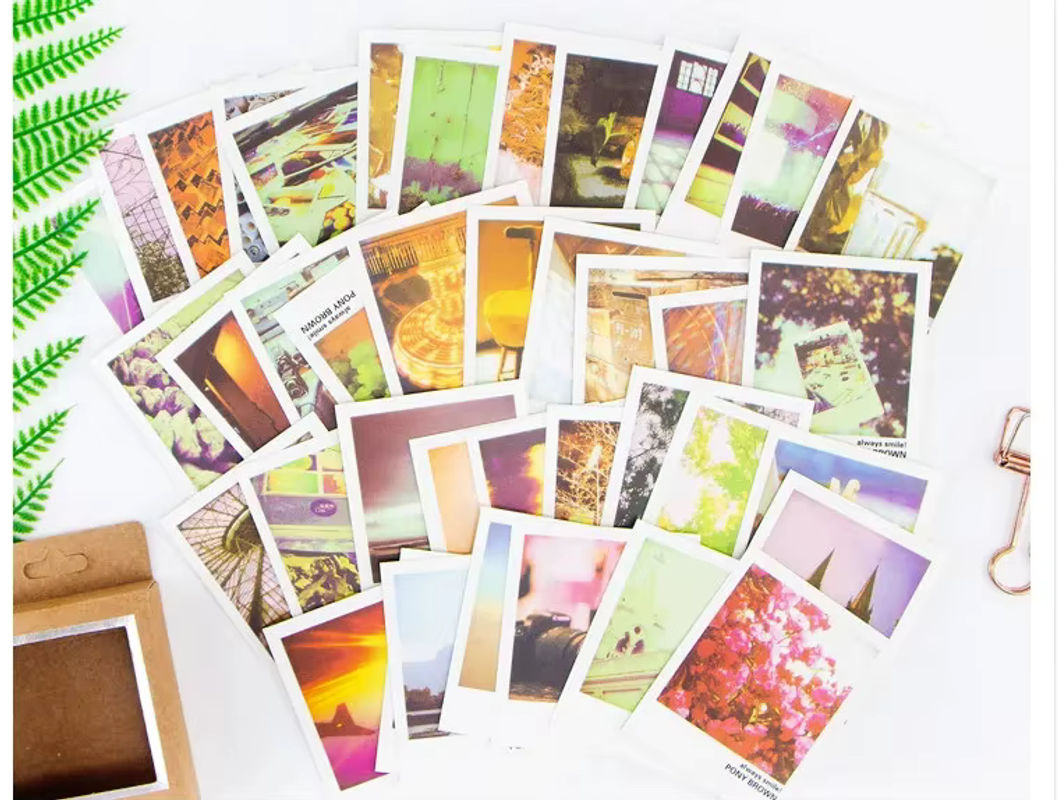 40 Stück Vintage Landschaft Mini Lomo Postkarten Set in Braun für Geschenke und Nachrichten - Bild 4