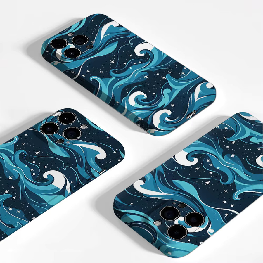 Aurea Case Matte Bumper MagSafe Schutzhülle für iPhone 17 16 15 14 13 Pro Max Night Wave Star Stoßfeste PC Hülle - Bild 4