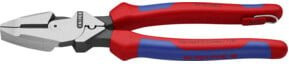 Knipex Kabelzange Lineman's Pliers mit Kabel-Einziehhilfe und Dorncrimp Sicherungsöse, Chrom-Vanadium Stahl, Mehrfarbig, Länge: 240 mm - Bild 1