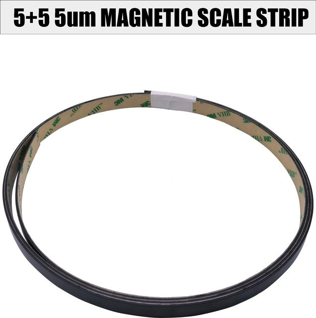 HYMSEANN Magnetisches Maßstabband mit 5+5 mm Pole Pitch, selbstklebend, Hochleistungs-Magnetstreifen und Anti-Verschmutzungsfunktion - Bild 1