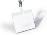 Durable Namensschilder mit drehbarem Clip, transparent, B: 6,0 cm x H: 9,0 cm, 25 Stück - Bild 1
