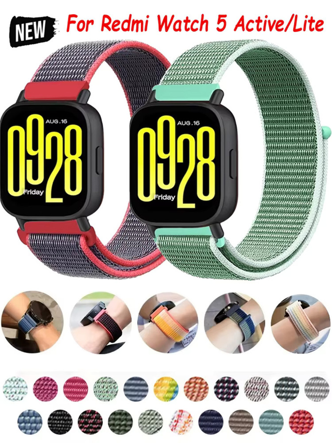 Xiaomi Uhrenarmband Nylon, 22 mm, Schwarz, Unisex - Bild 7