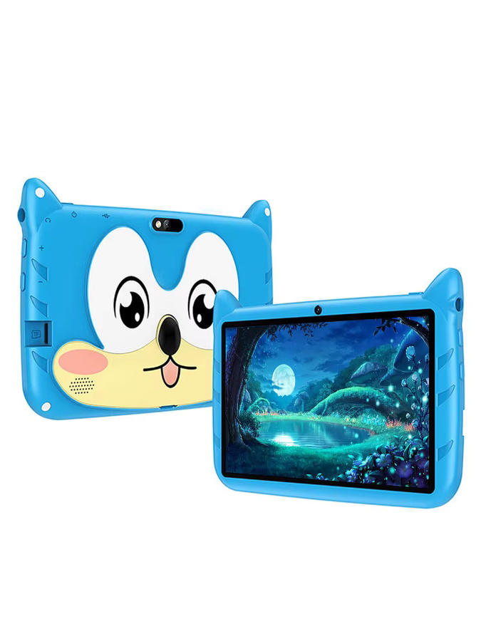 BDF Kinder Tablet mit 7 Zoll Display, Android 13, 5G WiFi, 4GB RAM, 64GB ROM und Dualen Kameras, Gelb oder Blau - Bild 4