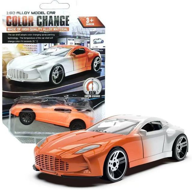 Linyi toy car Rennwagenmodell, 1:64, temperaturempfindlich, ab 4 Jahren - Bild 1
