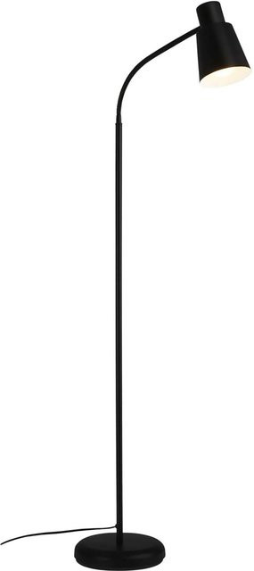Brilo Stehleuchte 1-flammig Schwarz aus Metall mit E27 Fassung, Höhe: 128 cm - Bild 1