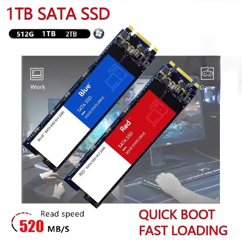 Lenovo NVMe M.2 SSD Hochgeschwindigkeits-Interne Festplatte in Blau - Bild 3