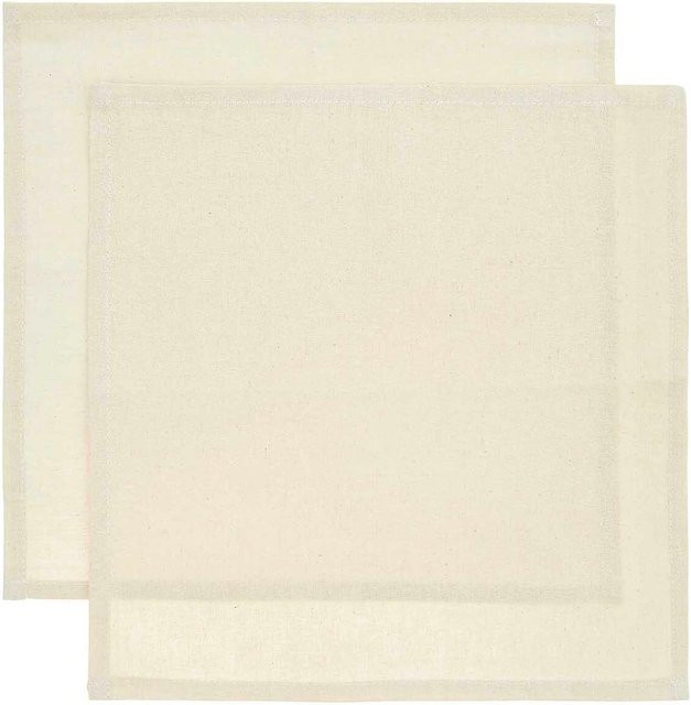 Rico Design Stoffservietten aus Baumwolle, 2 Stück, beige, B/T: 30 x 30 cm - Bild 1