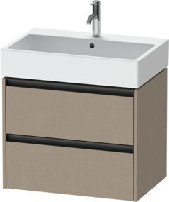Duravit Waschtischunterschrank Ketho.2 in Lei mit 2 Schubladen, wandhängend, B: 68,4 cm, T: 46 cm, H: 54,9 cm - Bild 1