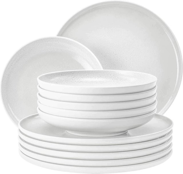 Seltmann Weiden Tafelservice Sento Home aus Porzellan, 12er Set, Weiß - Bild 1