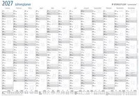 STAEDTLER Lumocolor Jahresplaner 2027 Plakatkalender im Querformat DIN A3 mit abwischbarem Stift und Zubehör in Blau, Schwarz und Weiß - Bild 1