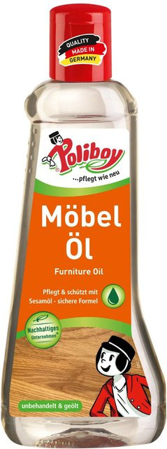 Poliboy Möbel Öl transparent 200 ml - Bild 1