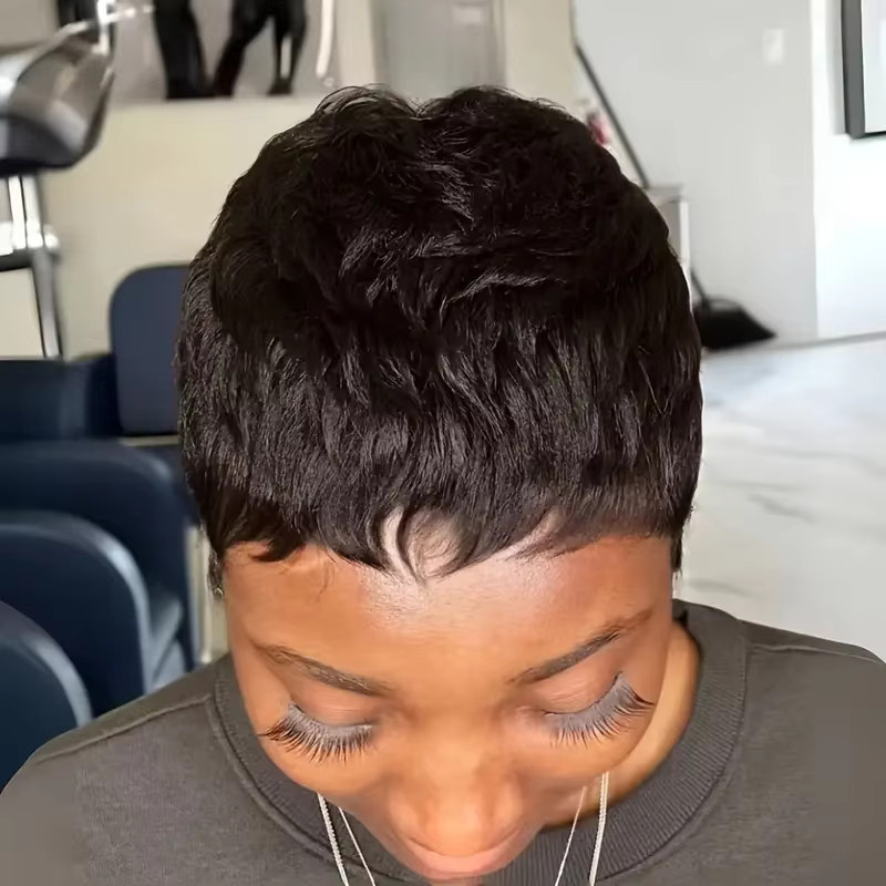 Lolely Dream Echthaar Perücke, Pixie Cut, Damen - Bild 2