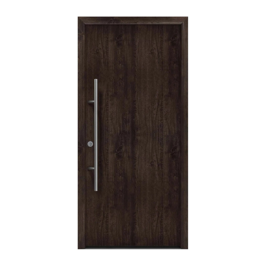 EcoStar Haustür Isopro Secur IPS 010 Eiche Dunkel B: 110 cm, H: 210 cm, DIN L - Bild 2