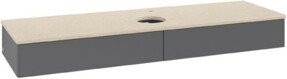 V&B Waschtischunterschrank Antao ohne Frontstruktur, Anthrazit lackiert, B/T: 160 x 50 cm - Bild 1