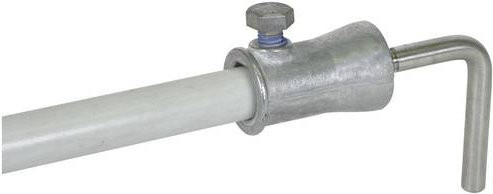 DEHN Befestigungs-Adapter 106341 BA90 RD8 BB16 aus Edelstahl in Silber - Bild 1