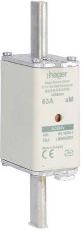 Hager NH-Sicherung LNH0063M6A 63A, 3 Stück, Weiß - Bild 1