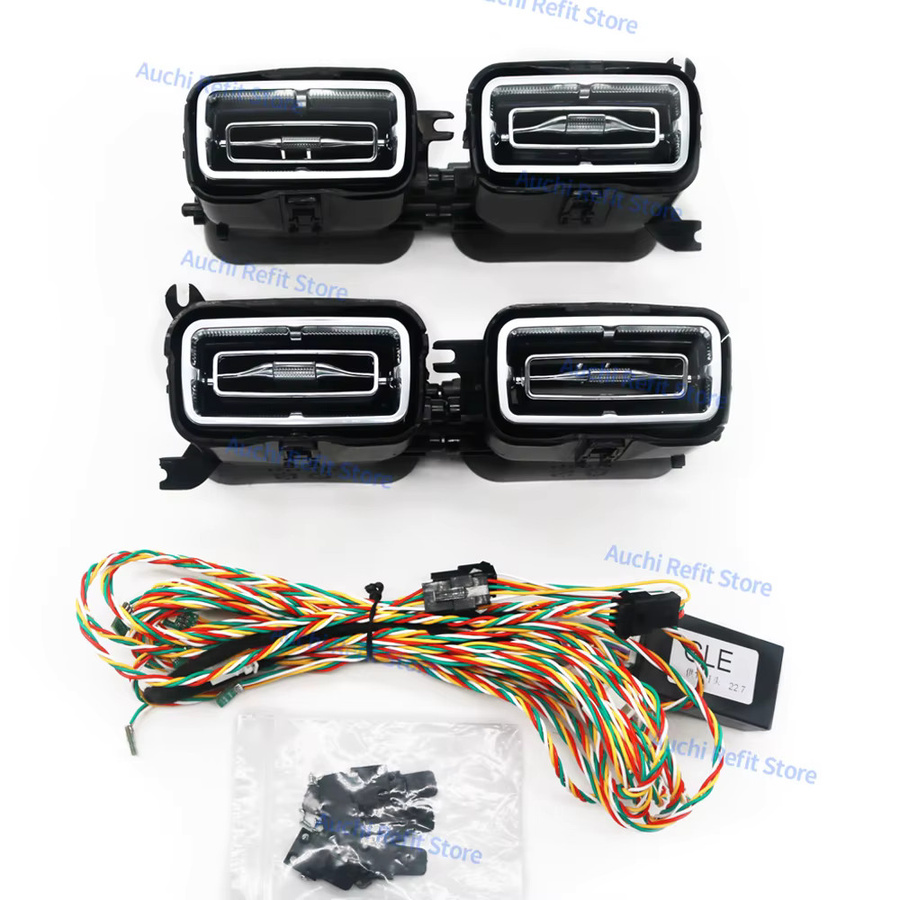 Auchikj RGB LED Ambientebeleuchtung für Mercedes Benz W167 GLE GLS in Turbinen-Design, 64 Farben, Multicolour - Bild 4