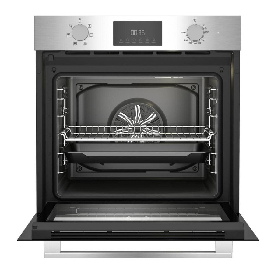 Flavel Einbaubackofen FLIE22300RX in Edelstahl, Elektrobackofen mit Heißluft, Grill und Ober-/Unterhitze, Energieeffizienzklasse A+++, Breite: 59,4 cm, Höhe: 59,5 cm, Tiefe: 56,7 cm - Bild 2