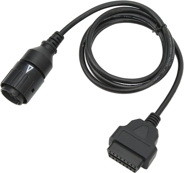 Igeteck OBD2-Adapterkabel 10-poliger Stecker auf 16-polige Buchse, Diagnose-Scannerkabel Konverter, Schwarz, Länge: 1,5 m - Bild 1