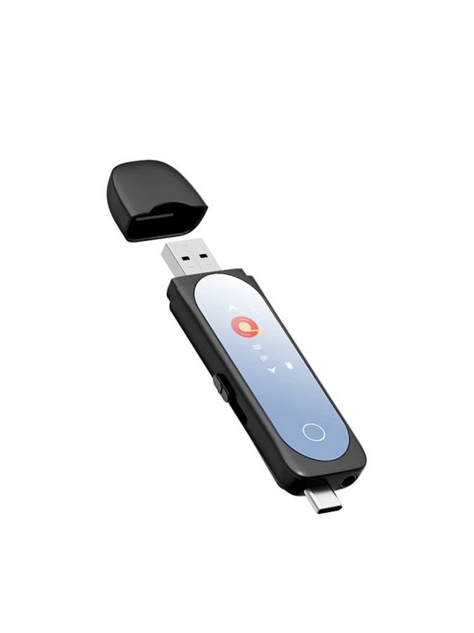 Famue BF05 Mini MP3-Player Bluetooth 5.4 Schwarz – Tragbarer Sport-Clip für Fitness und Wandern mit Sprachrekorder und wasserdichter Musikwiedergabe - Bild 5