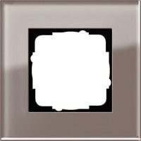 Gira Abdeckrahmen Esprit 1fach aus Glas in Grau und Braun - Bild 1