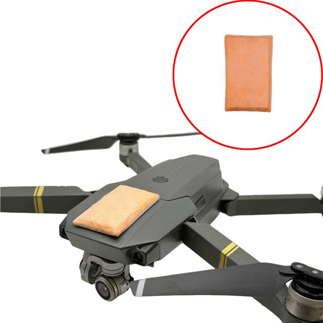 DJI Air und Mavic RC Drohnen Rettungsausrüstung: Aufblasbarer Airbag Schutz Aufkleber in Orange - Bild 1